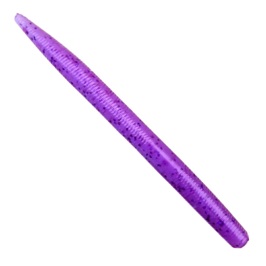 8pcs - 5" Stick Worm - Galaxy Grape