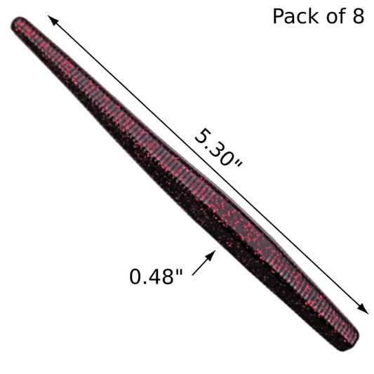8pcs - Hex Stick - Black Cherry Spark
