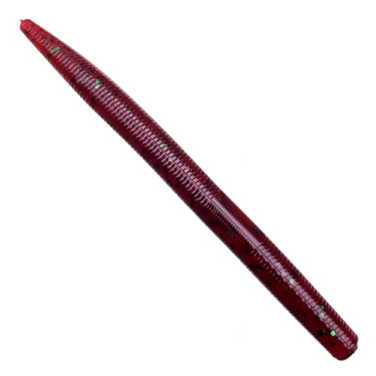 8pcs - 5" Stick Worm - Biohazard Red