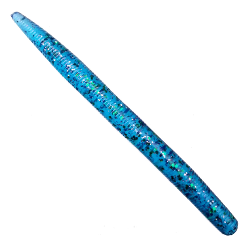 8pcs - 5" Stick Worm - Emerald Ice