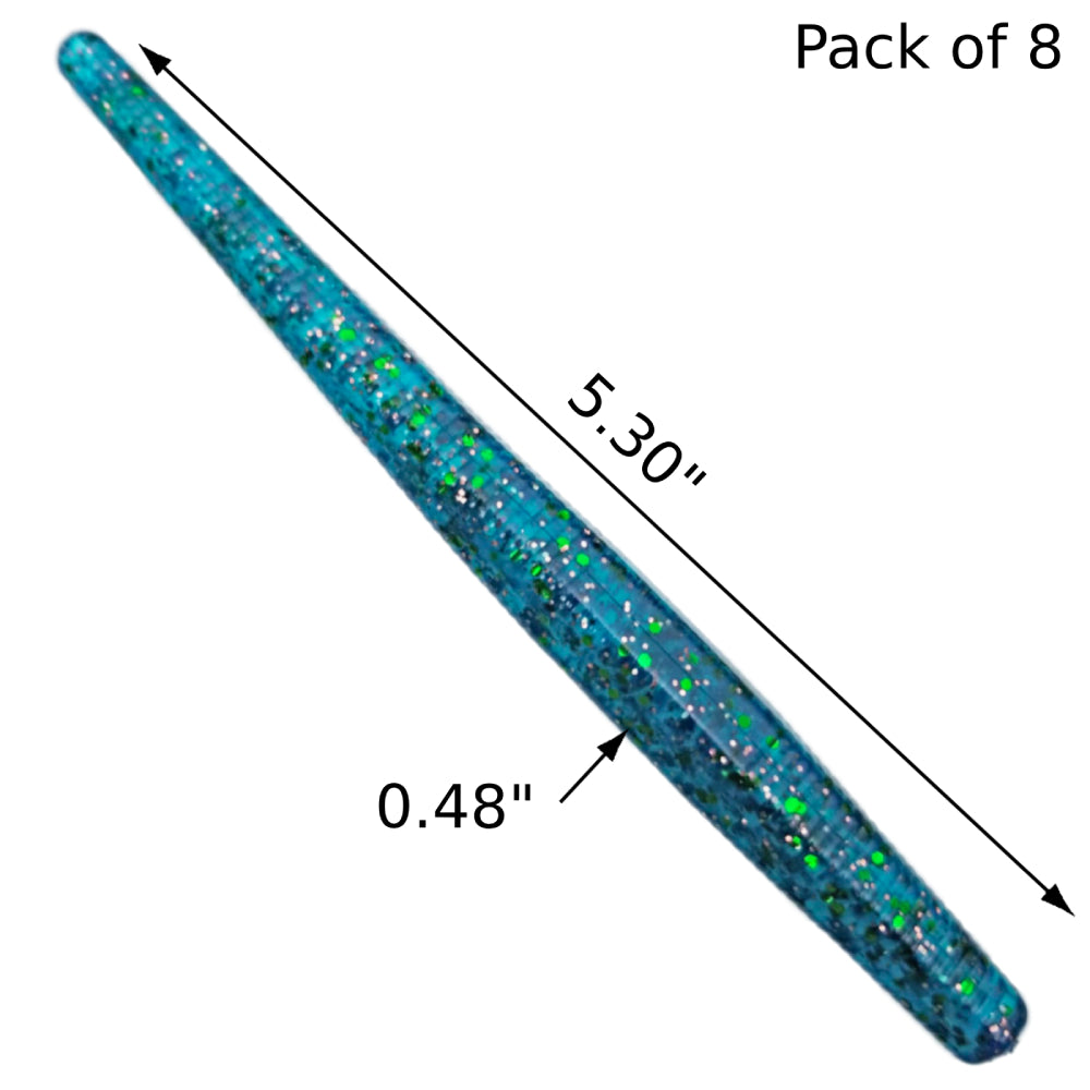 8pcs - Hex Stick - Emerald Ice