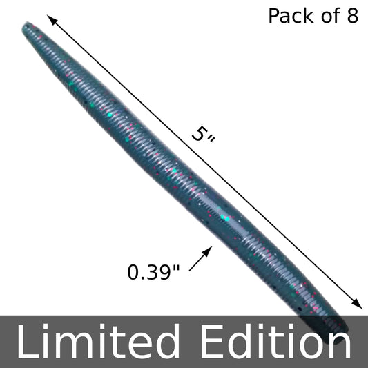 8pcs - 5" Stick Worm - Astro Pop