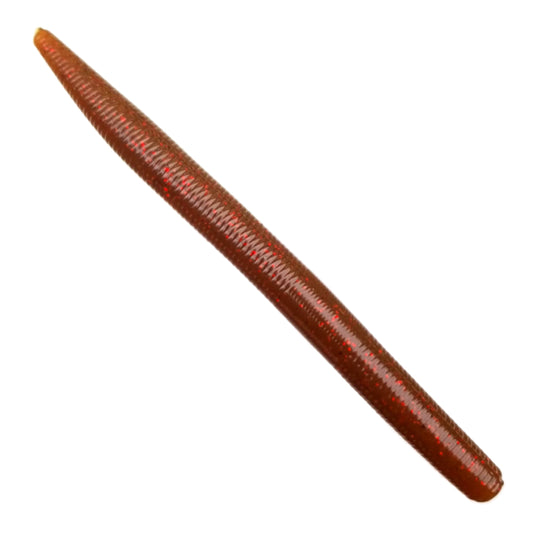 8pcs - 5" Stick Worm - Bloody Motor Oil
